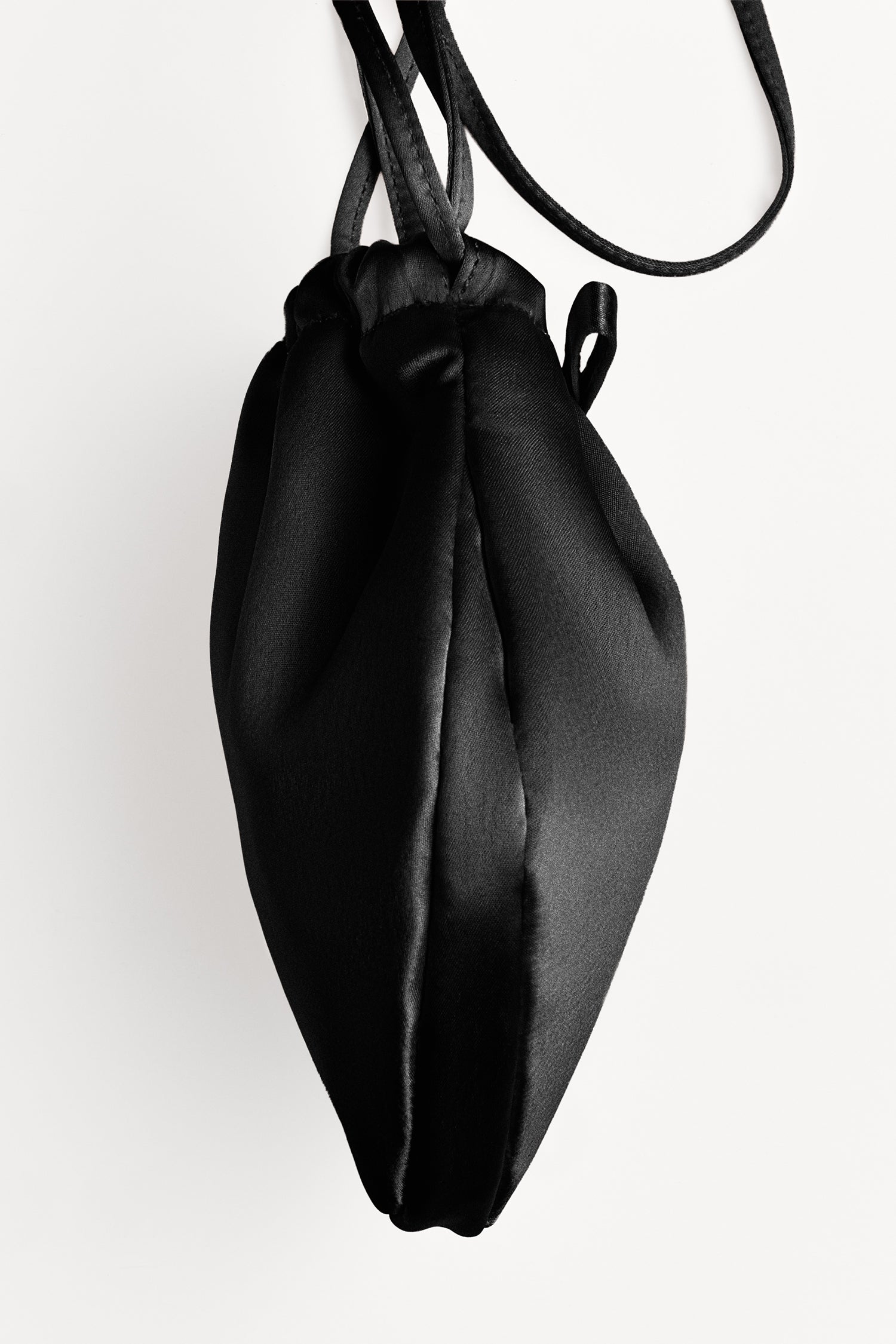 Parlour Satin Pouch in Tuxedo Black