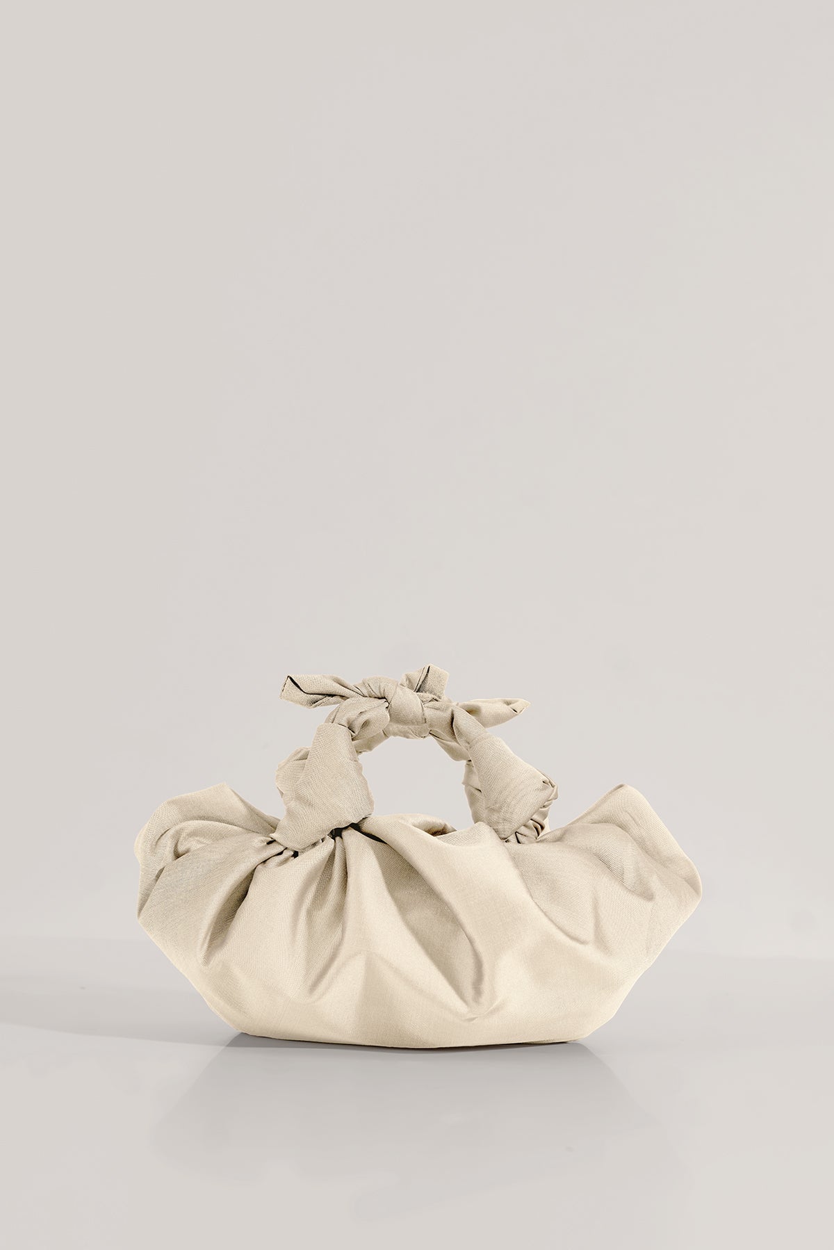 VAST Silk Knotted Bag in Pearl