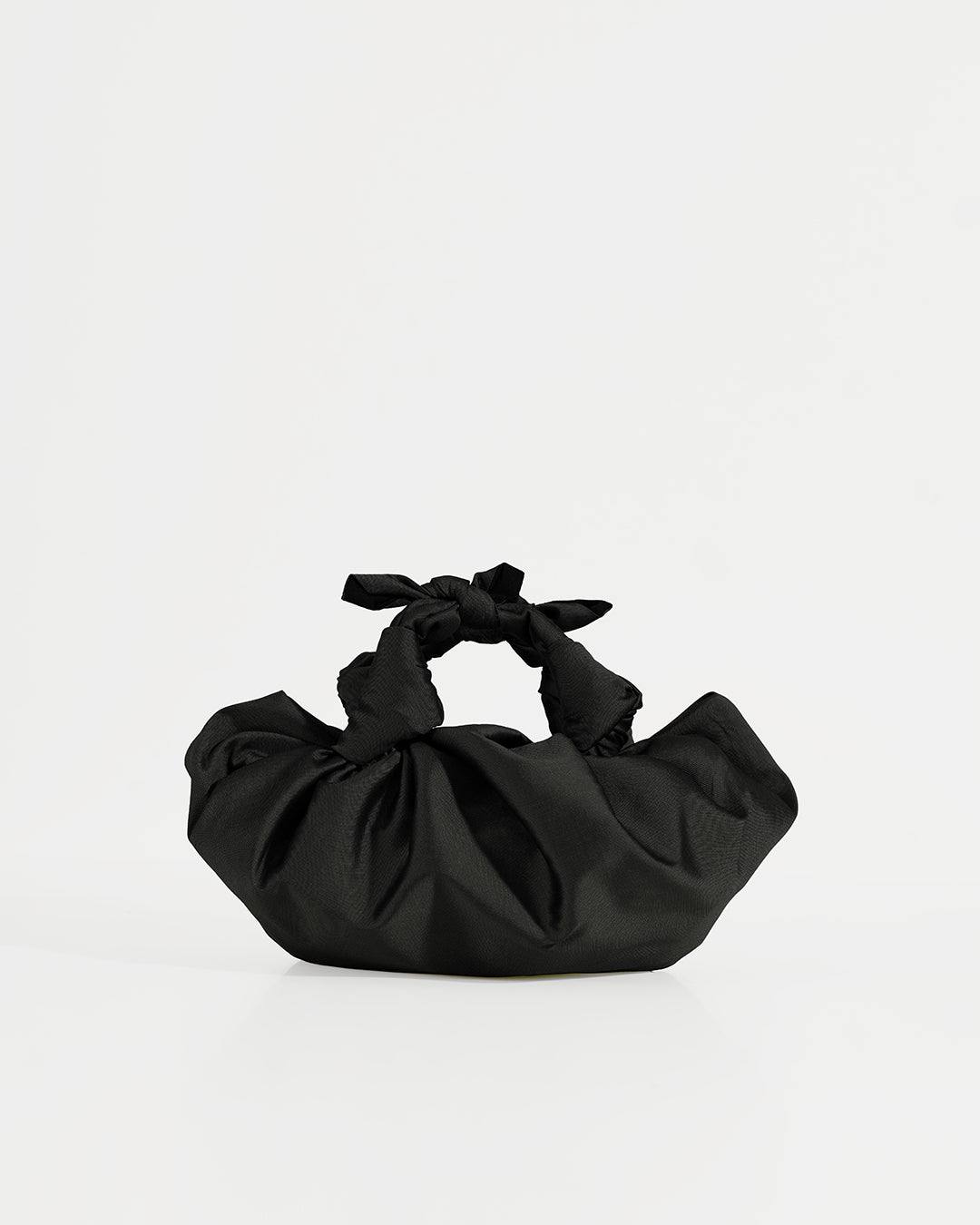 Vast Silk Knotted Bag in Pitch Black