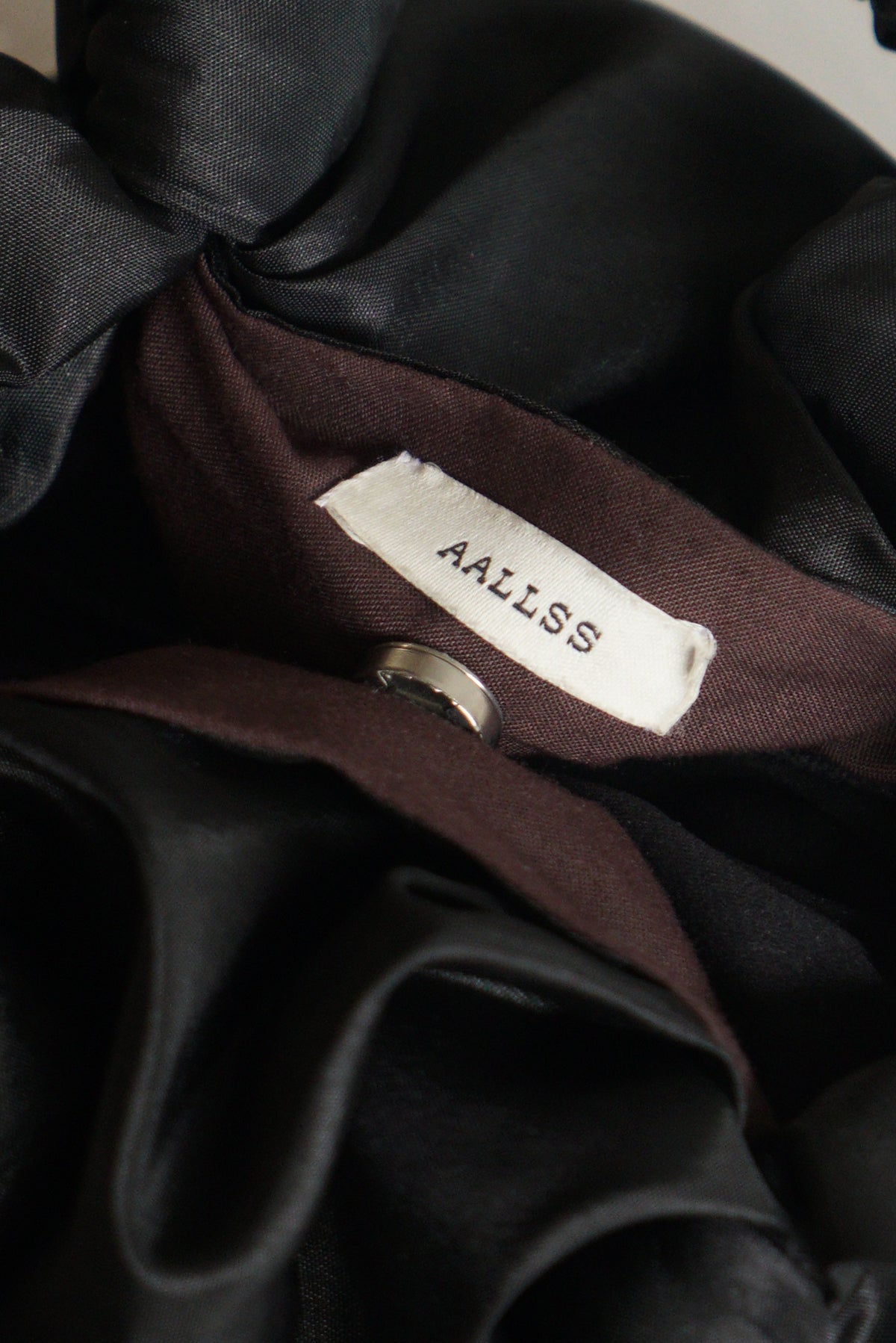 VAST Silk Knotted Bag in Earthy Bronze